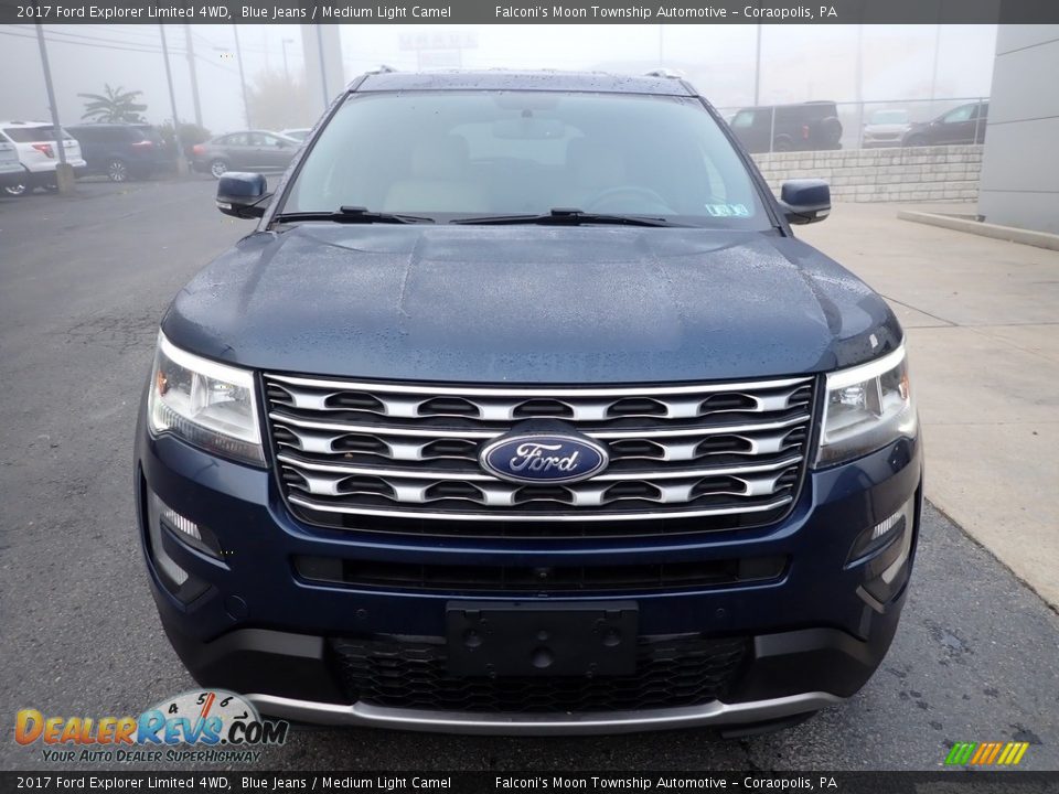 2017 Ford Explorer Limited 4WD Blue Jeans / Medium Light Camel Photo #8