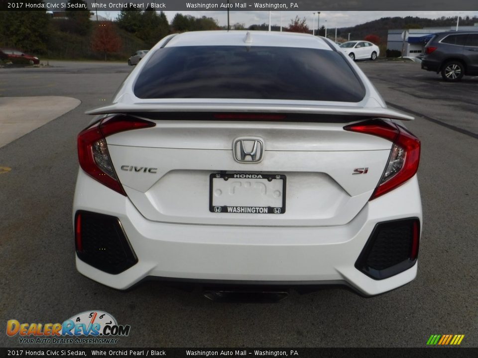 2017 Honda Civic Si Sedan White Orchid Pearl / Black Photo #8