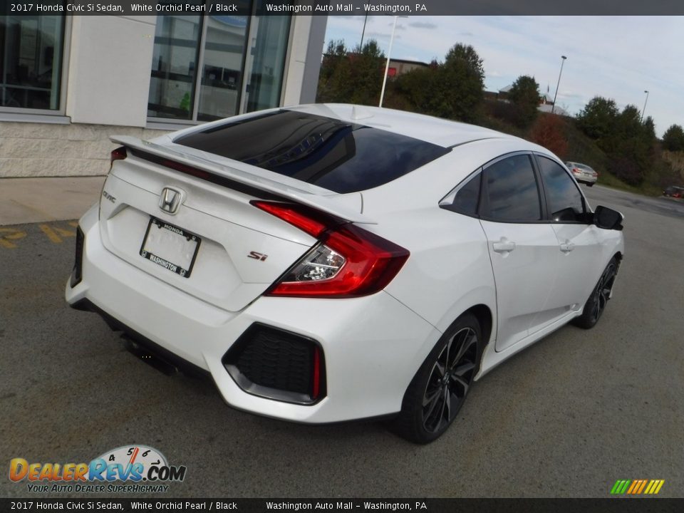 2017 Honda Civic Si Sedan White Orchid Pearl / Black Photo #9