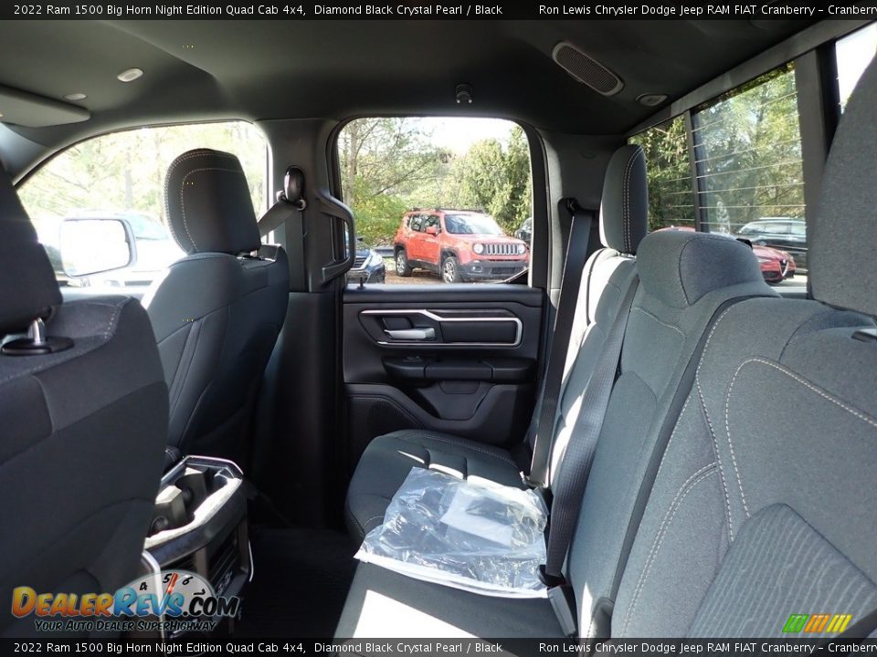 2022 Ram 1500 Big Horn Night Edition Quad Cab 4x4 Diamond Black Crystal Pearl / Black Photo #13