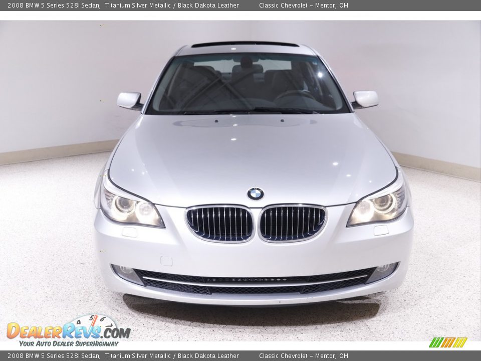 2008 BMW 5 Series 528i Sedan Titanium Silver Metallic / Black Dakota Leather Photo #2