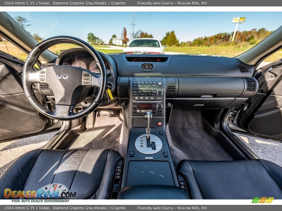 2004 Infiniti G 35 x Sedan Diamond Graphite Gray Metallic / Graphite Photo #29