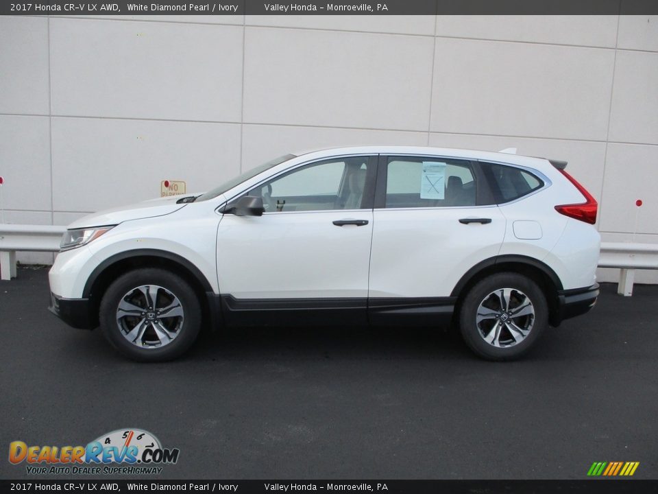 2017 Honda CR-V LX AWD White Diamond Pearl / Ivory Photo #2