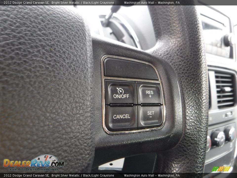 2012 Dodge Grand Caravan SE Bright Silver Metallic / Black/Light Graystone Photo #7
