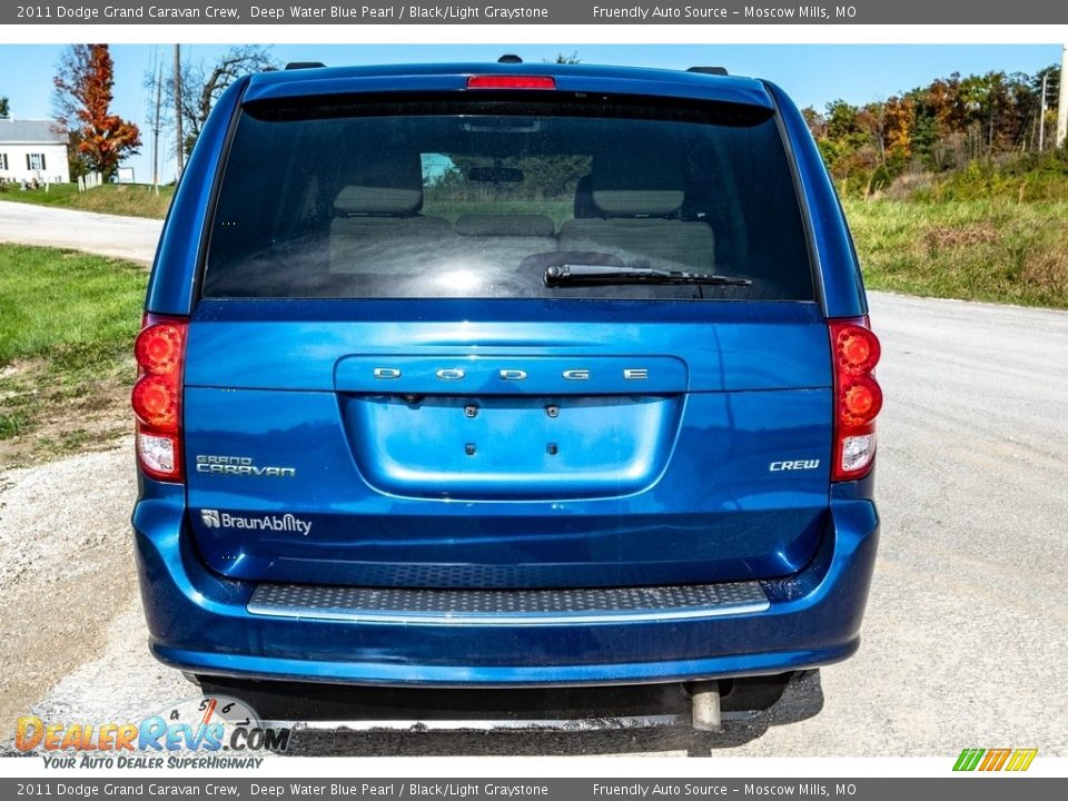 2011 Dodge Grand Caravan Crew Deep Water Blue Pearl / Black/Light Graystone Photo #5