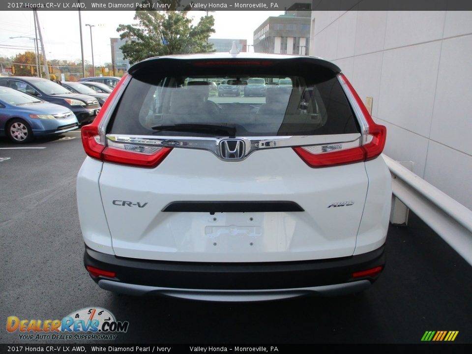 2017 Honda CR-V LX AWD White Diamond Pearl / Ivory Photo #4