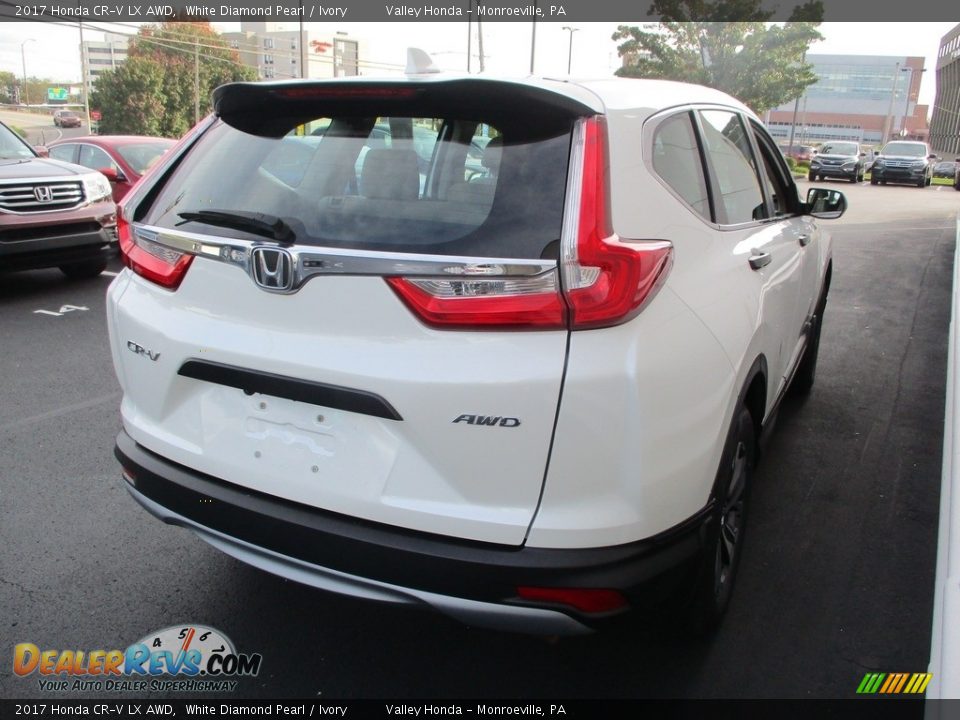 2017 Honda CR-V LX AWD White Diamond Pearl / Ivory Photo #5