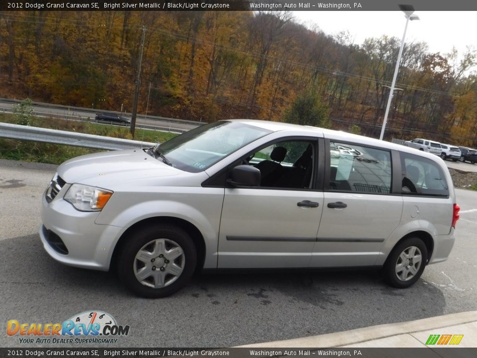 2012 Dodge Grand Caravan SE Bright Silver Metallic / Black/Light Graystone Photo #9