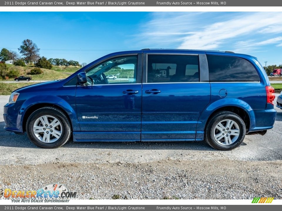 2011 Dodge Grand Caravan Crew Deep Water Blue Pearl / Black/Light Graystone Photo #7