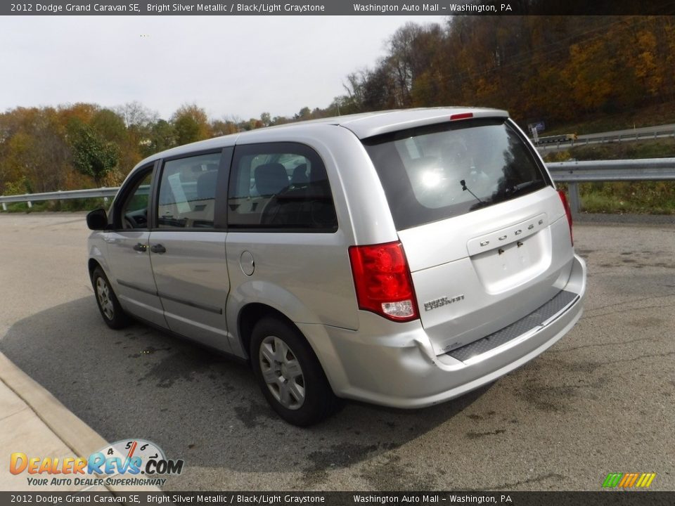 2012 Dodge Grand Caravan SE Bright Silver Metallic / Black/Light Graystone Photo #10