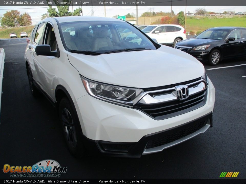 2017 Honda CR-V LX AWD White Diamond Pearl / Ivory Photo #8