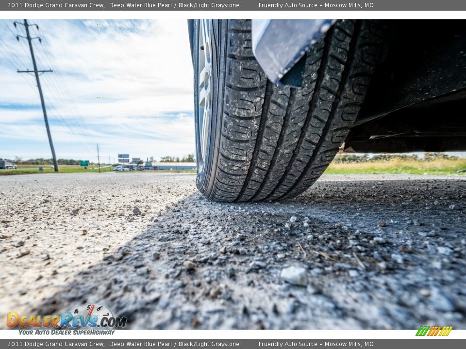 2011 Dodge Grand Caravan Crew Deep Water Blue Pearl / Black/Light Graystone Photo #12