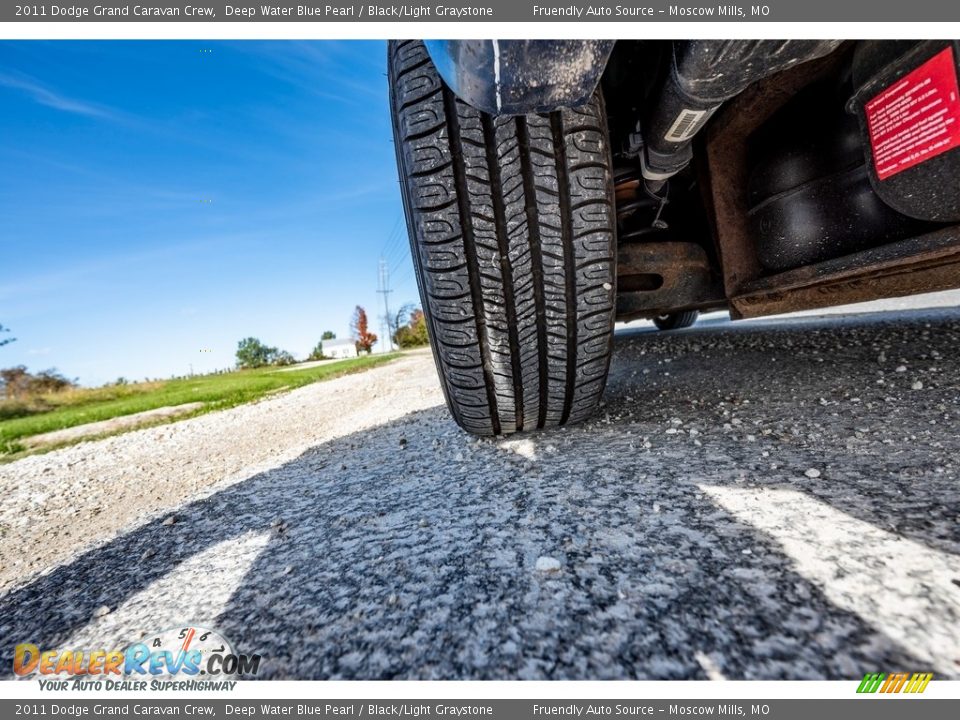 2011 Dodge Grand Caravan Crew Deep Water Blue Pearl / Black/Light Graystone Photo #14