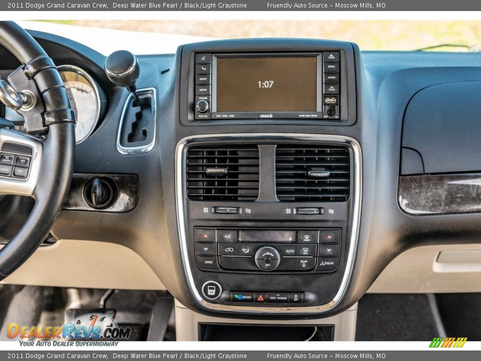 2011 Dodge Grand Caravan Crew Deep Water Blue Pearl / Black/Light Graystone Photo #31