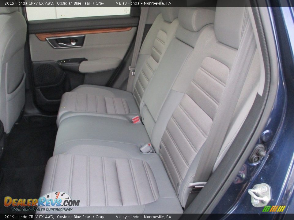 2019 Honda CR-V EX AWD Obsidian Blue Pearl / Gray Photo #14