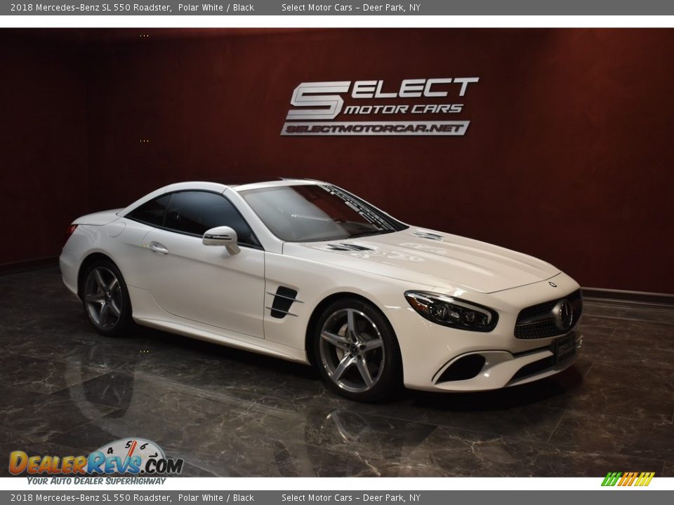 2018 Mercedes-Benz SL 550 Roadster Polar White / Black Photo #3