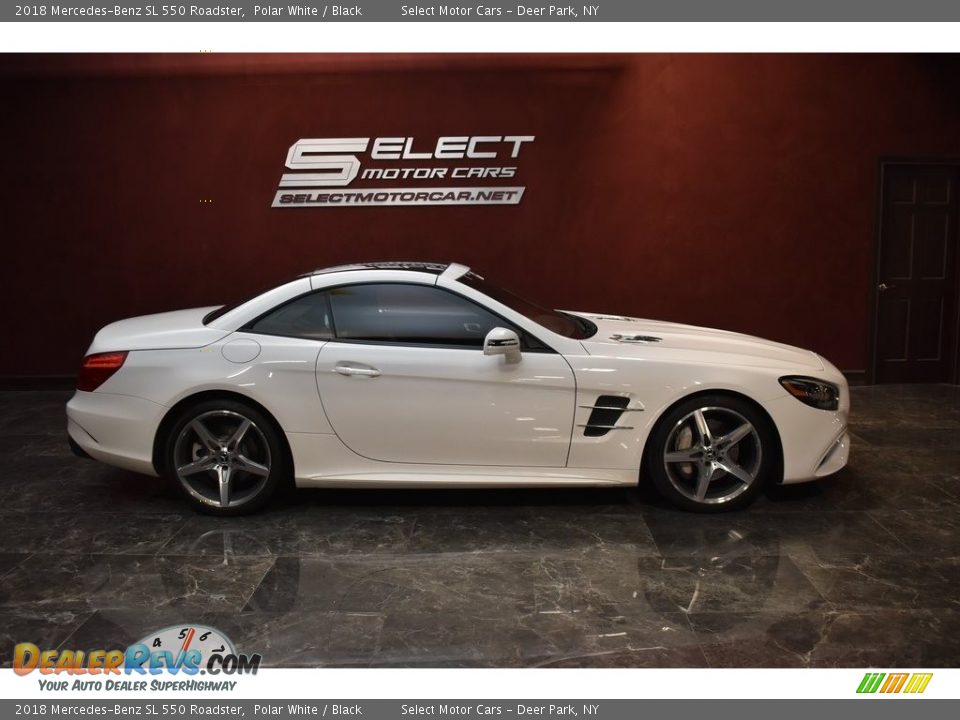 2018 Mercedes-Benz SL 550 Roadster Polar White / Black Photo #4