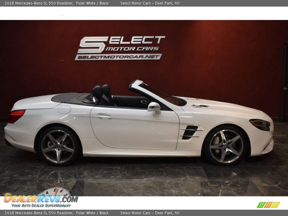 2018 Mercedes-Benz SL 550 Roadster Polar White / Black Photo #5