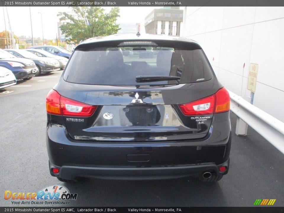 2015 Mitsubishi Outlander Sport ES AWC Labrador Black / Black Photo #4