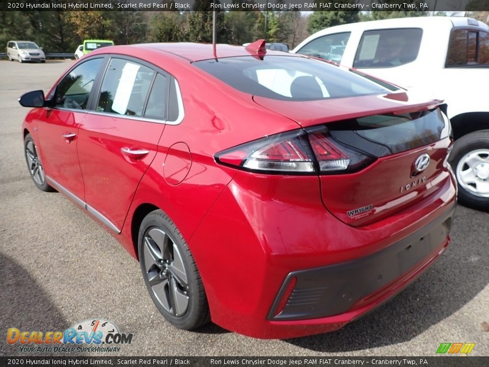 2020 Hyundai Ioniq Hybrid Limited Scarlet Red Pearl / Black Photo #3