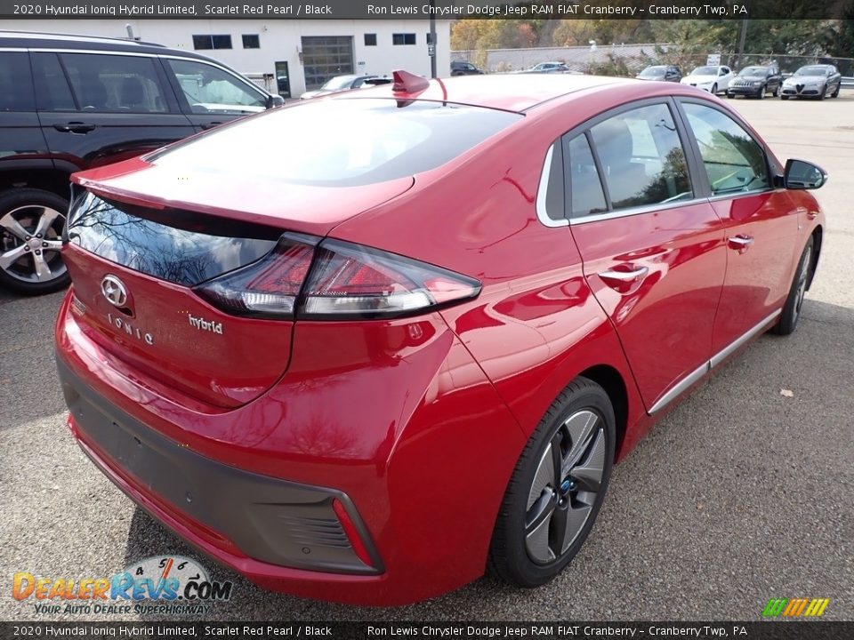 2020 Hyundai Ioniq Hybrid Limited Scarlet Red Pearl / Black Photo #4