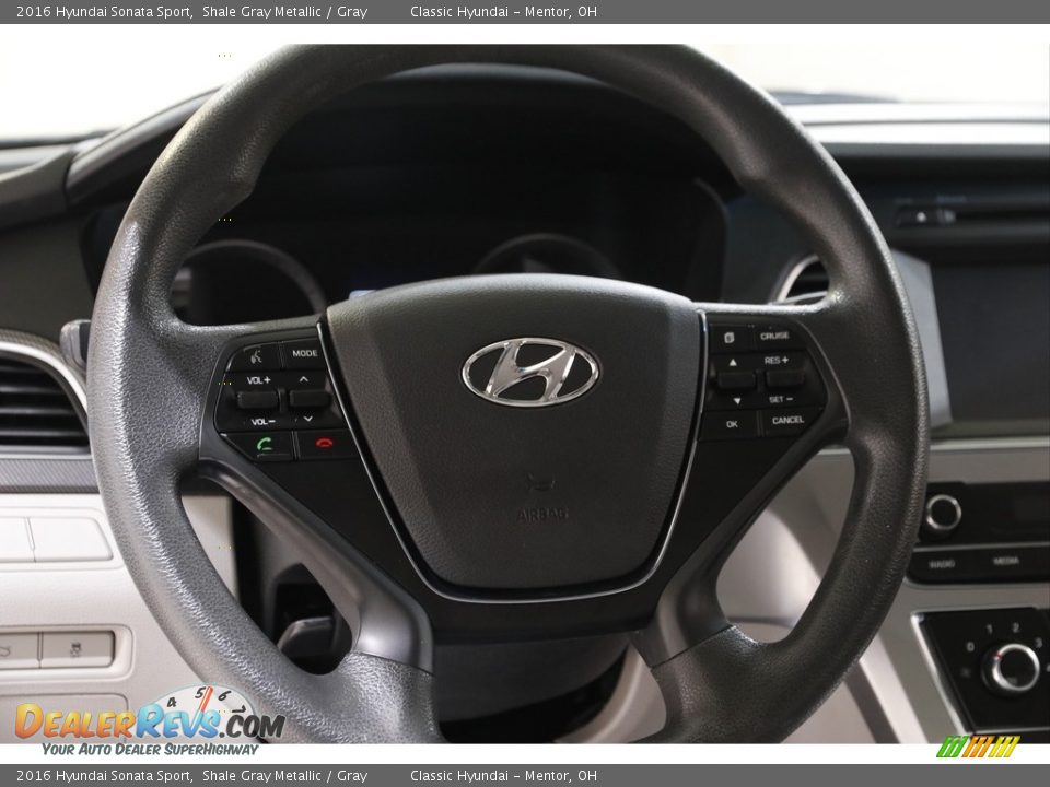 2016 Hyundai Sonata Sport Shale Gray Metallic / Gray Photo #7