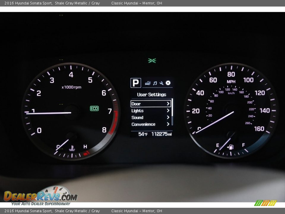 2016 Hyundai Sonata Sport Shale Gray Metallic / Gray Photo #8