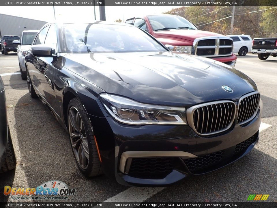 2018 BMW 7 Series M760i xDrive Sedan Jet Black / Black Photo #2