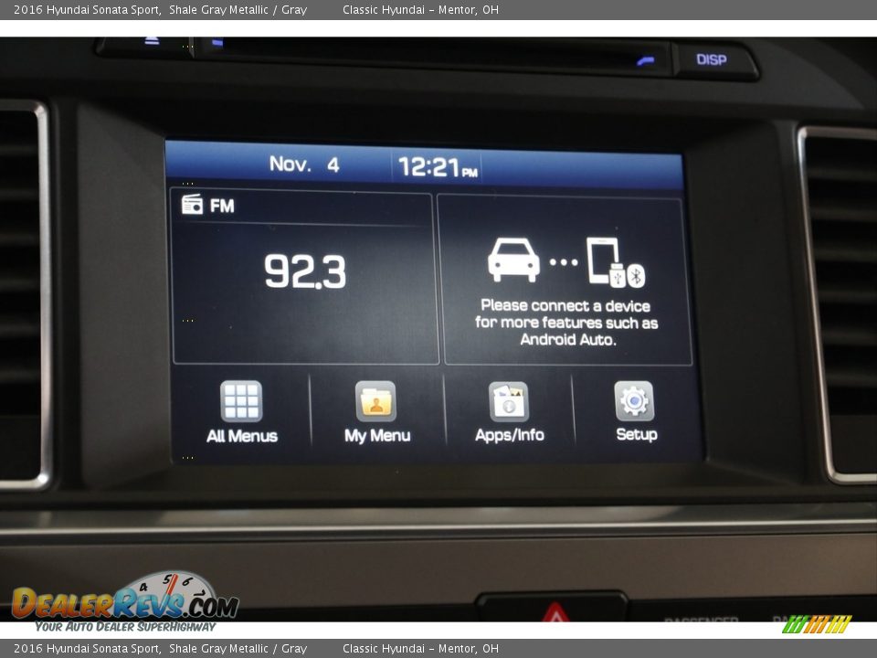 2016 Hyundai Sonata Sport Shale Gray Metallic / Gray Photo #10