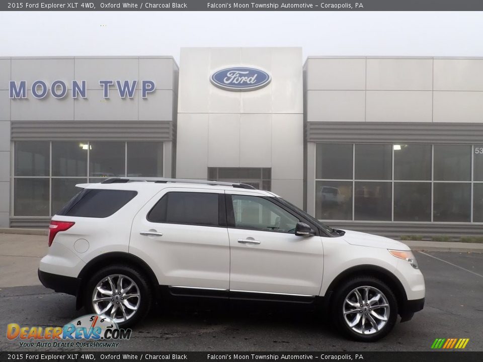 2015 Ford Explorer XLT 4WD Oxford White / Charcoal Black Photo #1