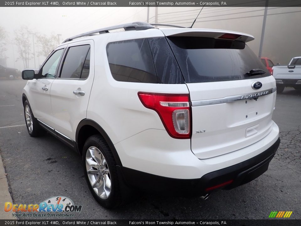 2015 Ford Explorer XLT 4WD Oxford White / Charcoal Black Photo #5