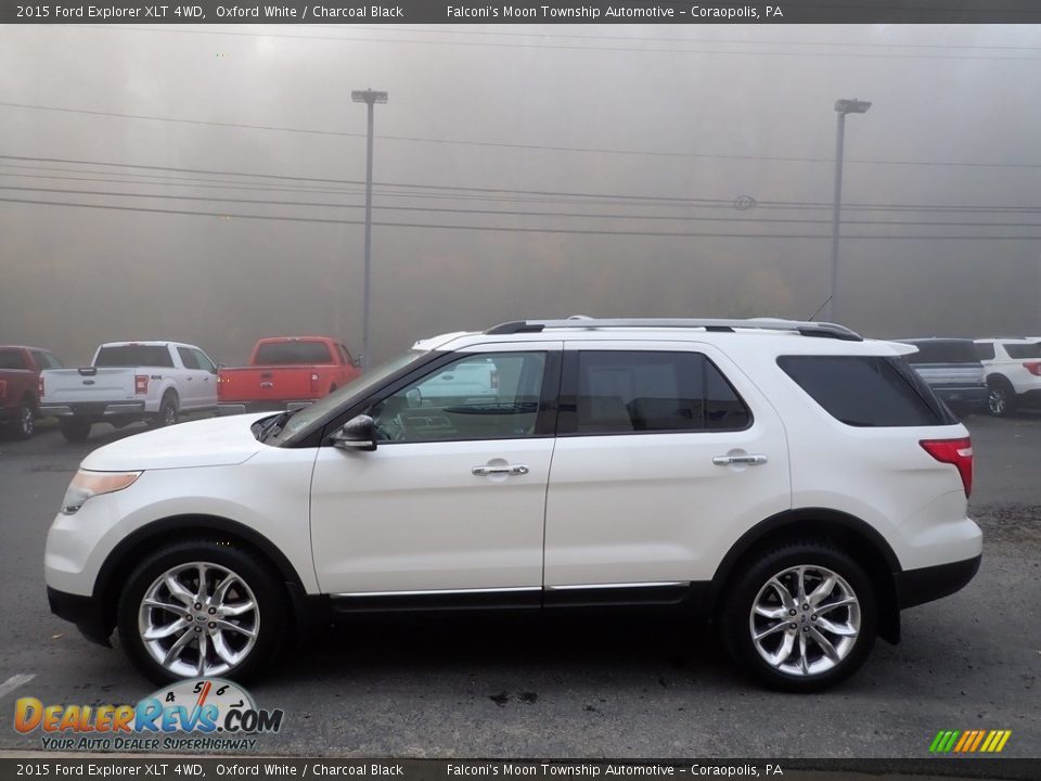 2015 Ford Explorer XLT 4WD Oxford White / Charcoal Black Photo #6