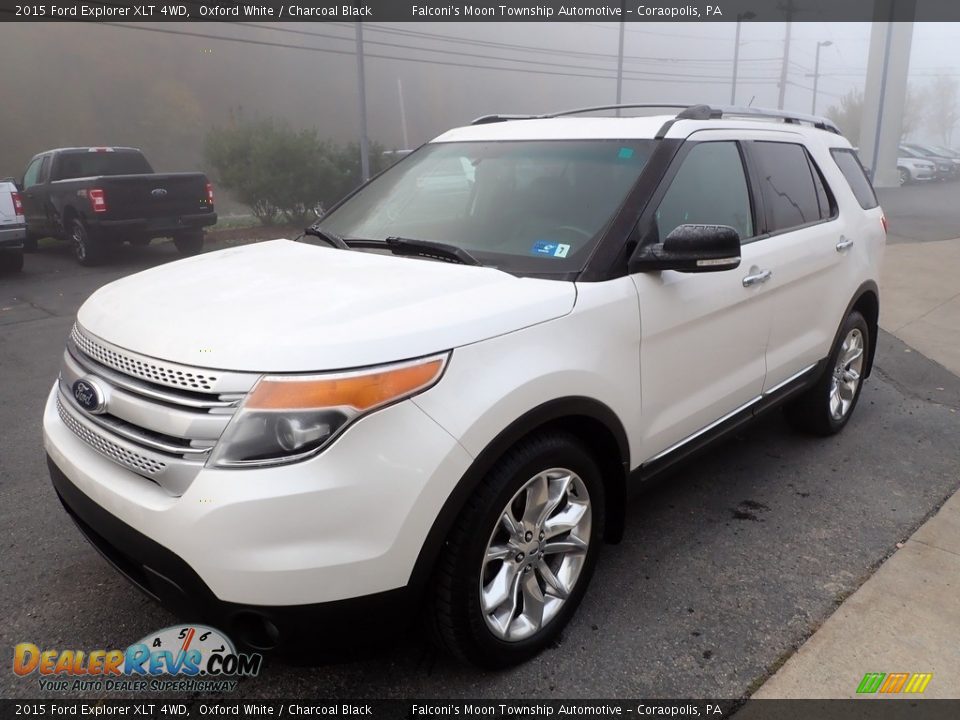 2015 Ford Explorer XLT 4WD Oxford White / Charcoal Black Photo #7