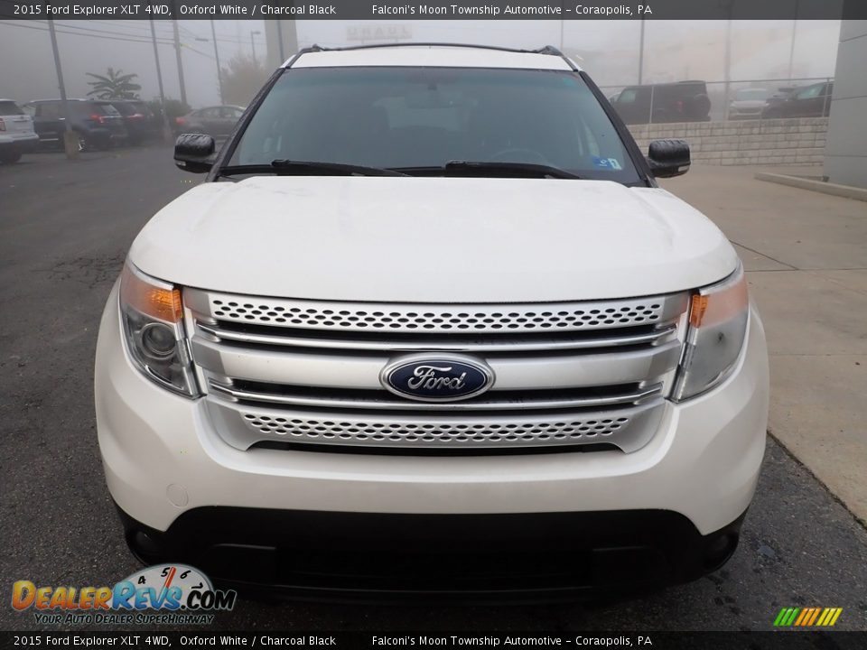 2015 Ford Explorer XLT 4WD Oxford White / Charcoal Black Photo #8