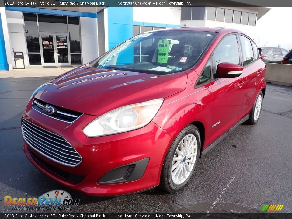 2013 Ford C-Max Hybrid SE Ruby Red / Charcoal Black Photo #2