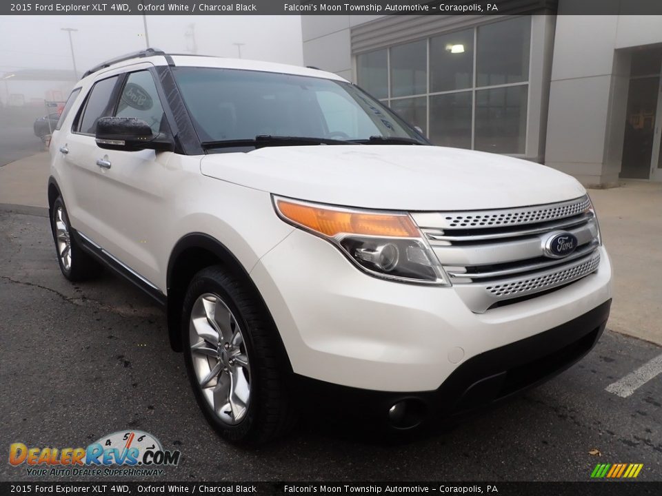 2015 Ford Explorer XLT 4WD Oxford White / Charcoal Black Photo #9