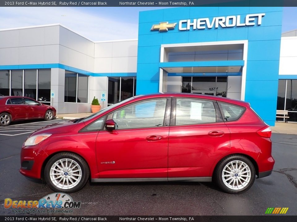 2013 Ford C-Max Hybrid SE Ruby Red / Charcoal Black Photo #3