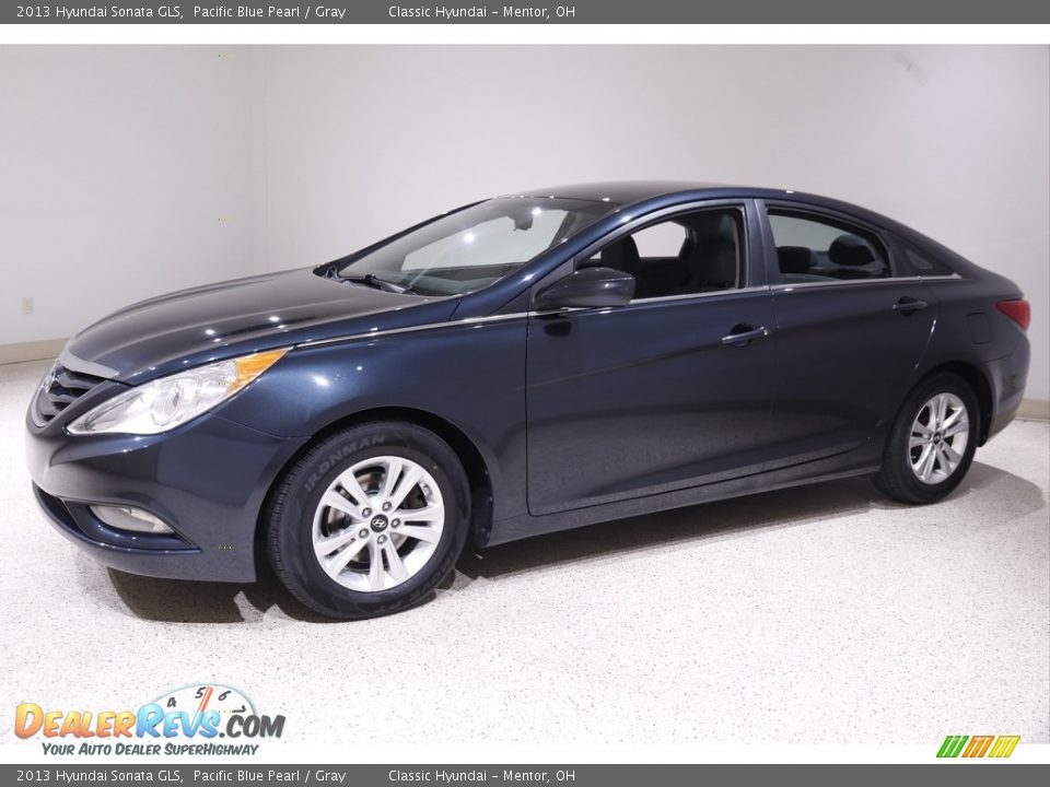 2013 Hyundai Sonata GLS Pacific Blue Pearl / Gray Photo #3