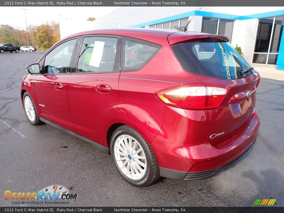 2013 Ford C-Max Hybrid SE Ruby Red / Charcoal Black Photo #4