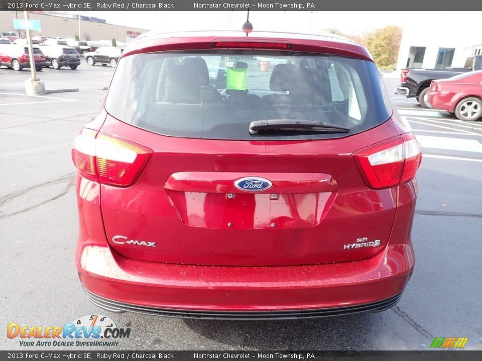 2013 Ford C-Max Hybrid SE Ruby Red / Charcoal Black Photo #6