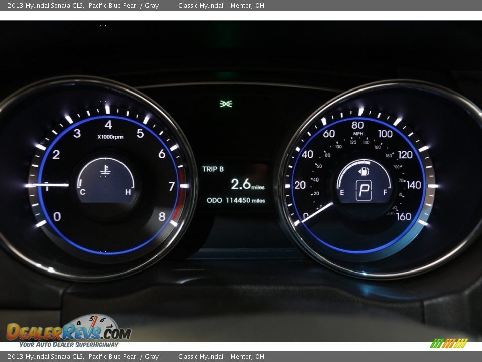 2013 Hyundai Sonata GLS Pacific Blue Pearl / Gray Photo #8