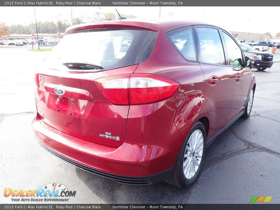 2013 Ford C-Max Hybrid SE Ruby Red / Charcoal Black Photo #8