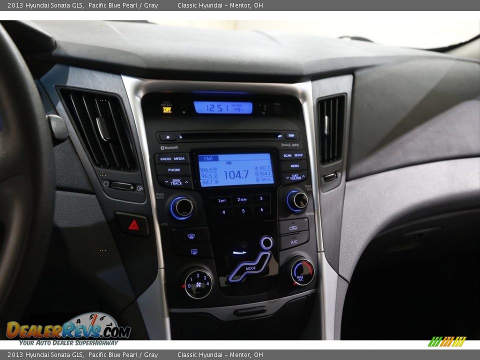 2013 Hyundai Sonata GLS Pacific Blue Pearl / Gray Photo #9