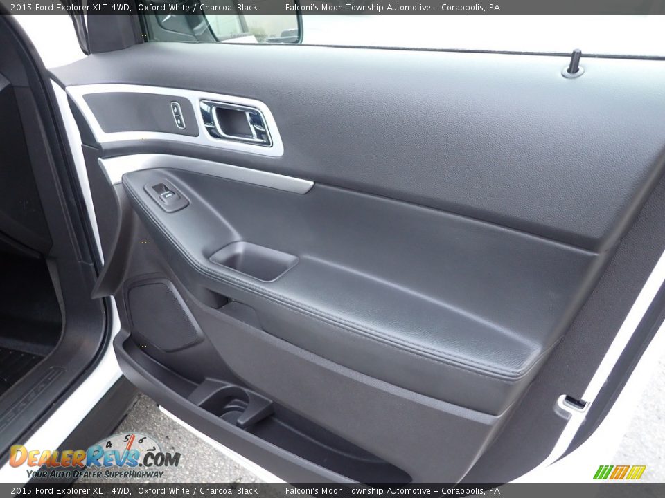 2015 Ford Explorer XLT 4WD Oxford White / Charcoal Black Photo #16