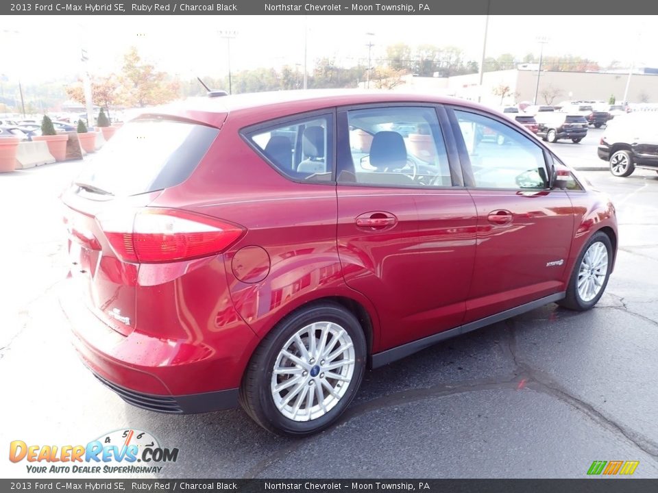 2013 Ford C-Max Hybrid SE Ruby Red / Charcoal Black Photo #9