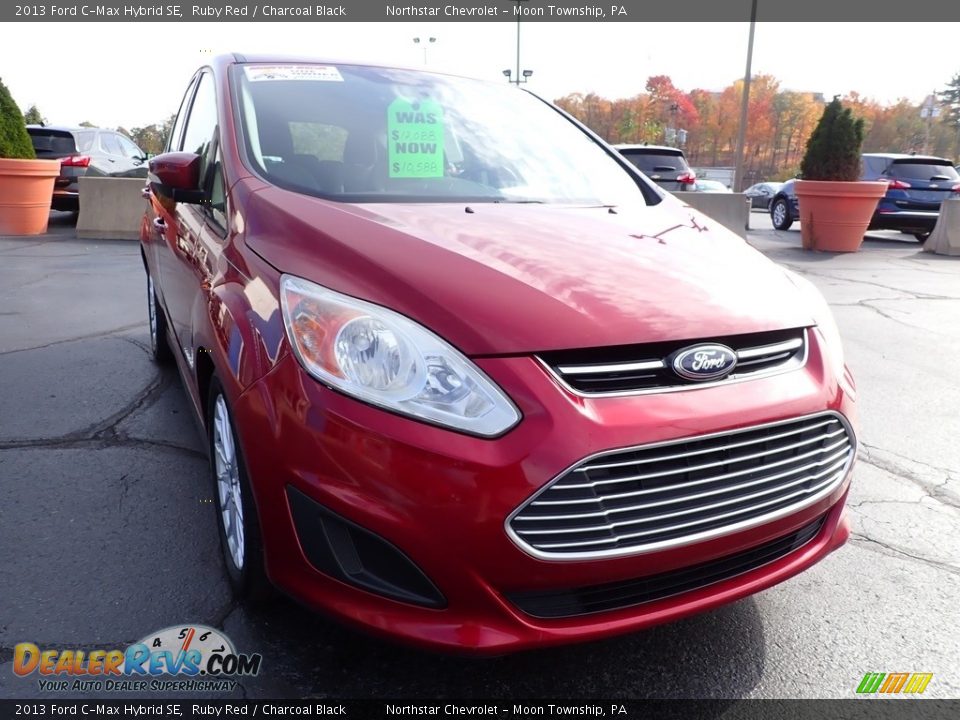 2013 Ford C-Max Hybrid SE Ruby Red / Charcoal Black Photo #12