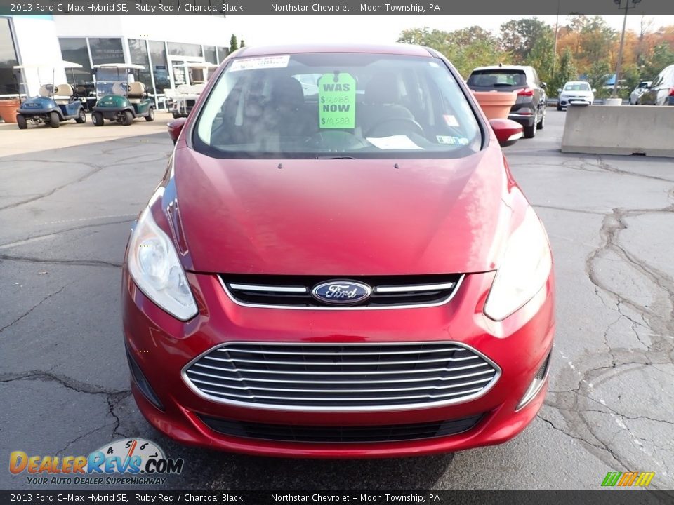 2013 Ford C-Max Hybrid SE Ruby Red / Charcoal Black Photo #13