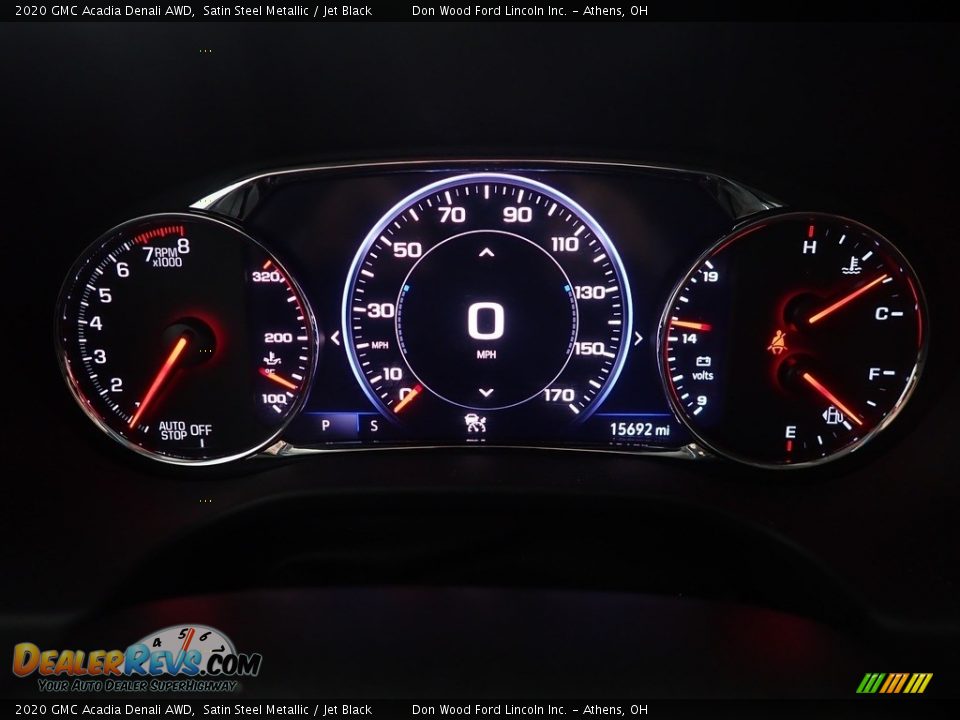 2020 GMC Acadia Denali AWD Satin Steel Metallic / Jet Black Photo #33