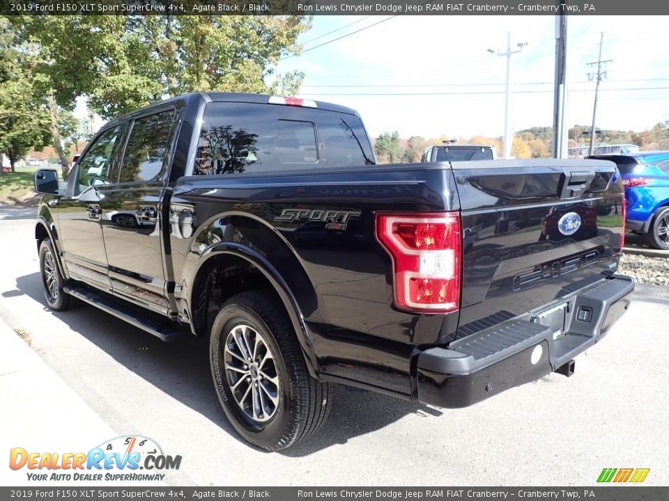 2019 Ford F150 XLT Sport SuperCrew 4x4 Agate Black / Black Photo #4