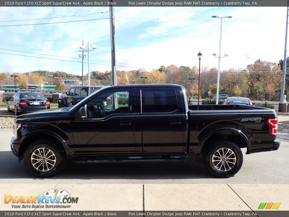 2019 Ford F150 XLT Sport SuperCrew 4x4 Agate Black / Black Photo #5